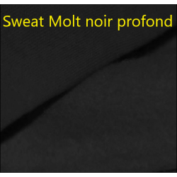 fin de rouleau - 3.50m de Tissu sweat uni envers molletonné