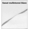 Fin de rouleau - 2m de Tissu sweat uni envers molletonné