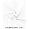 Fin de rouleau - 2m de Tissu sweat uni envers molletonné