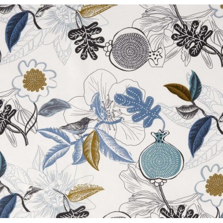 Coupon de 2m de tissu - 1/2 Natté écru - 100% coton marque "Domotex"