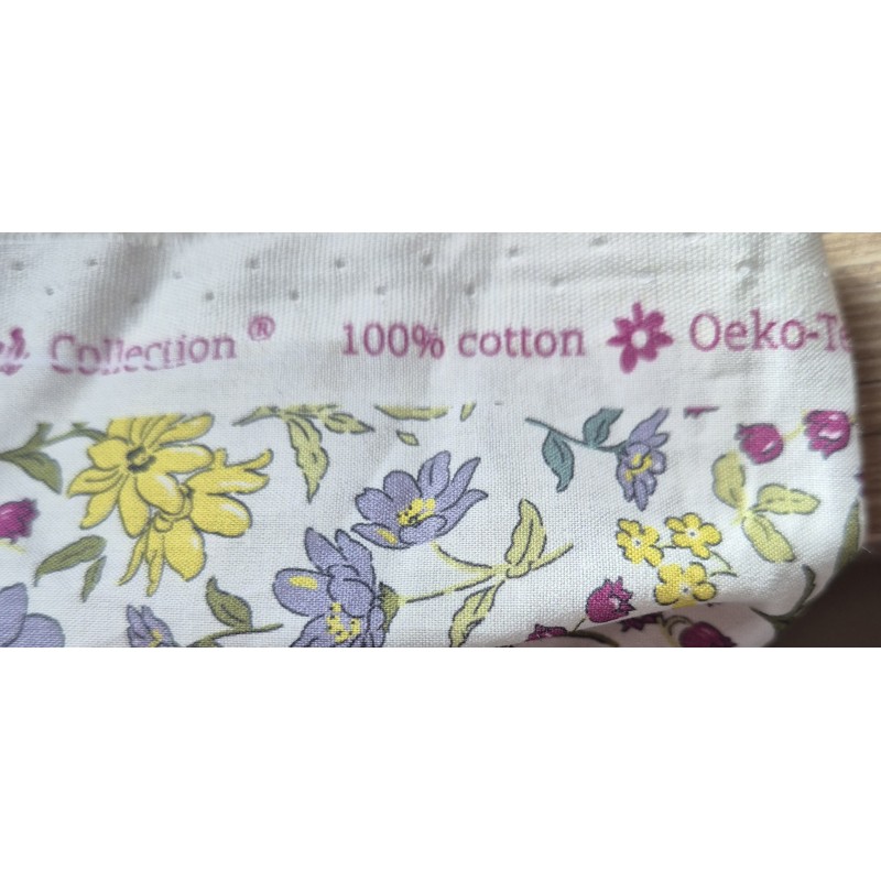 Coupon 1.90m de tissu 100% coton imprimé floral