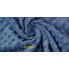 tissu minky gaufré polaire, coloris indigo,