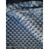 tissu minky gaufré polaire, coloris indigo,