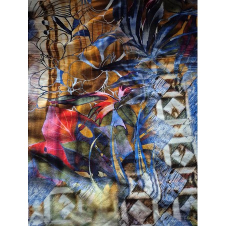 Coupon Tissu jersey multicolore