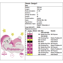 Fichier broderie machine , motif broderie machine