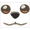 Fichier broderie machine - motif  "Yeux brodés pour doudou"