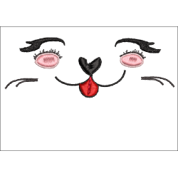 Fichier broderie machine - motif  "Yeux brodés pour doudou"