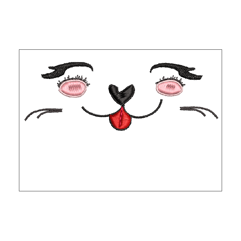 Fichier broderie machine - motif  "Yeux brodés pour doudou"