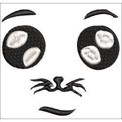 Fichier broderie machine - motif  "Yeux brodés pour doudou"