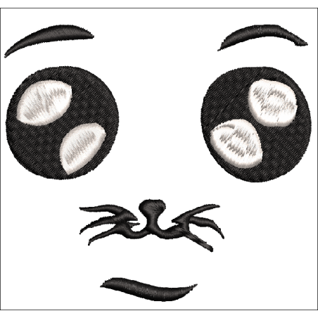 Fichier broderie machine - motif  "Yeux brodés pour doudou"