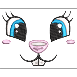 Fichier broderie machine - motif  "Yeux brodés pour doudou"