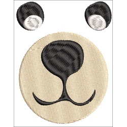 Fichier broderie machine - motif  "Yeux brodés pour doudou"