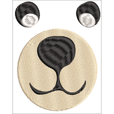 Fichier broderie machine - motif  "Yeux brodés pour doudou"