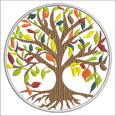 Fichier broderie machine - motif  "Arbre de vie" 180x130