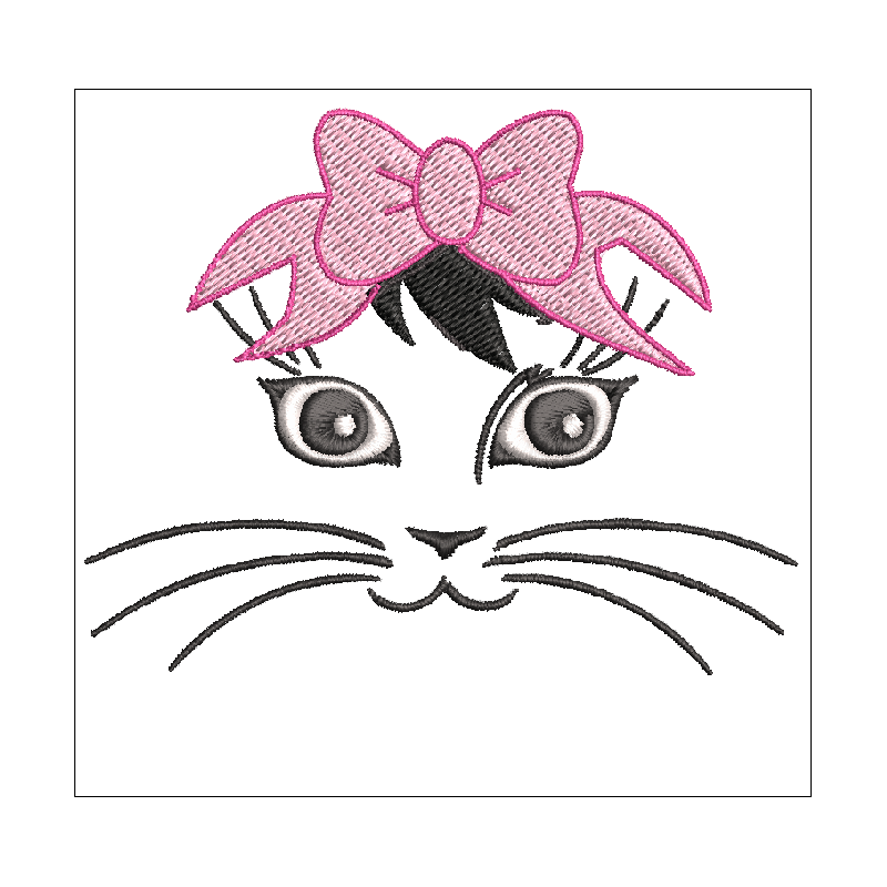 Fichier broderie machine - motif  "Yeux brodés pour doudou"