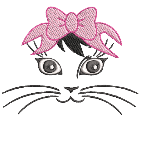 Fichier broderie machine - motif  "Yeux brodés pour doudou"