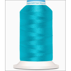 Broderie machine, fils à broder coloris turquoise