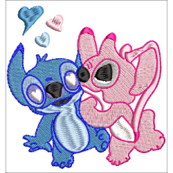 Stitch et Angel amoureux