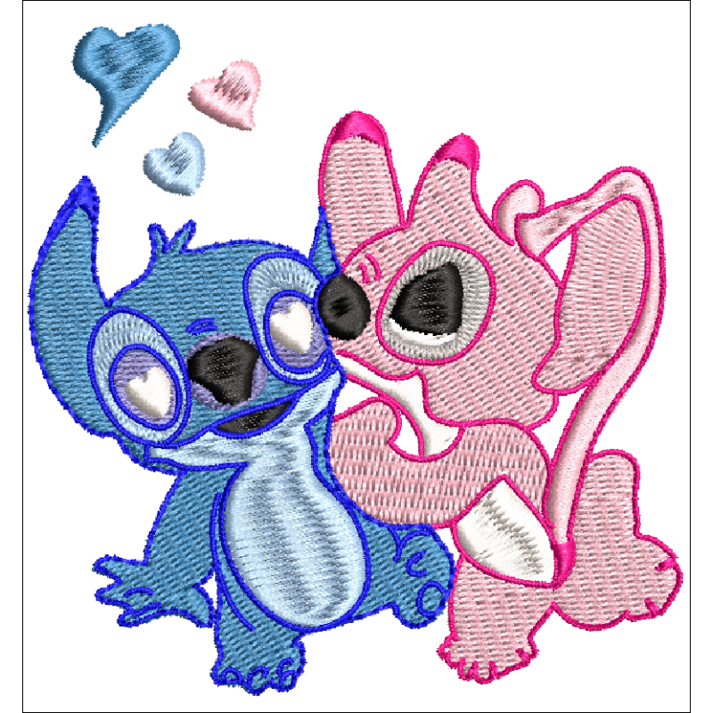 Stitch et Angel amoureux