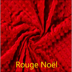 Fin de rouleau 3.40m Minky polaire rouge