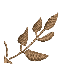 Fichier broderie machine - motif  "Colombe brin d'olivier"