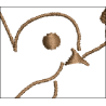 Fichier broderie machine - motif  "Colombe brin d'olivier"