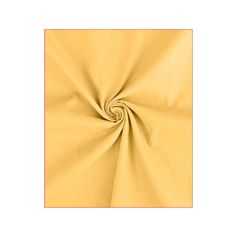 Popeline unie, coloris  jaune