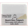 Bord cote poignets ou chevilles coloris blanc