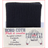 Bord cote poignets ou chevilles coloris noir