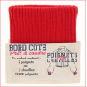 Bord cote poignets ou chevilles coloris rouge